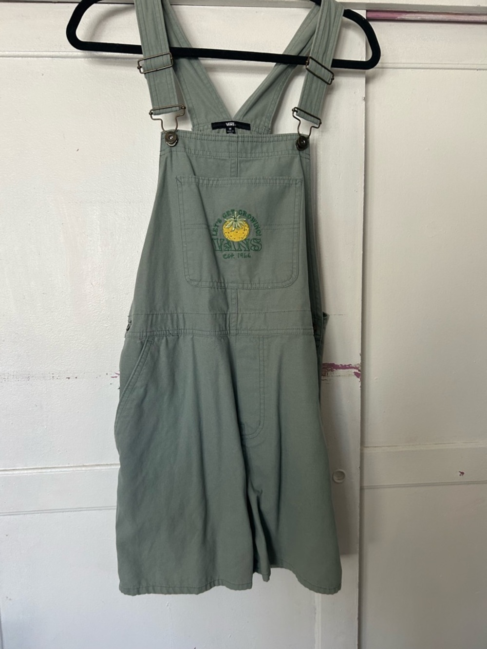 Vans Sage Green Canvas Overalls